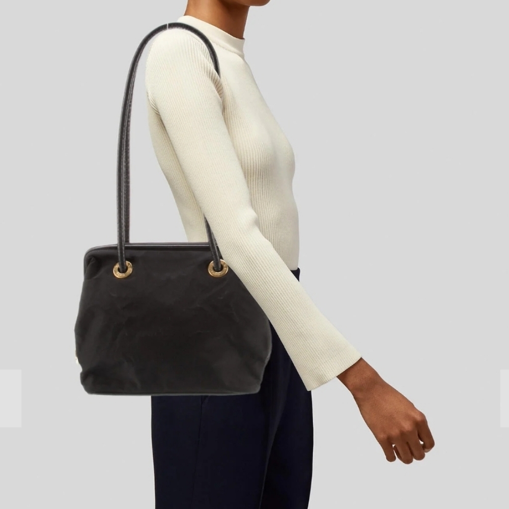 CELINE Two Tone Brown and Green Bag - Picture 3 of 17